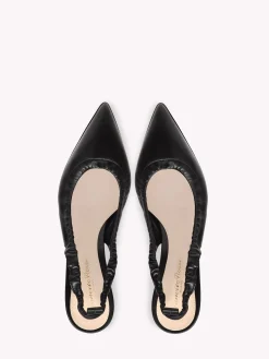 Gianvito Rossi Pumps-ALINA SLINGBACK BLACK LEATHER