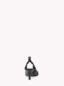 Gianvito Rossi Pumps-ALINA SLINGBACK BLACK LEATHER