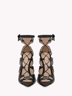 Gianvito Rossi Sandals-ANJELICA SANDAL BLACK LEATHER