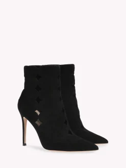Gianvito Rossi Booties-ARIANA BLACK SUEDE