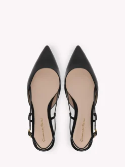 Gianvito Rossi Flats-ASCENT 05 BLACK LEATHER
