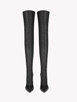 Gianvito Rossi Boots-AURORA CUISSARD BLACK