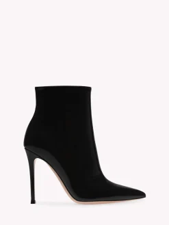 Gianvito Rossi Booties-AVRIL BOOTIE BLACK PATENT