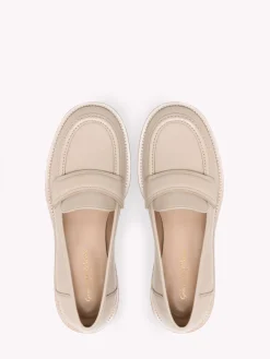 Gianvito Rossi Flats-BEDFORD MOUSSE BEIGE CALF