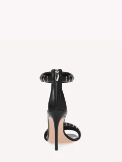 Gianvito Rossi Sandals|Bijoux-BIJOUX CRYSTAL BLACK LEATHER