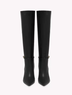 Gianvito Rossi Boots-CARREY 85 BLACK LEATHER
