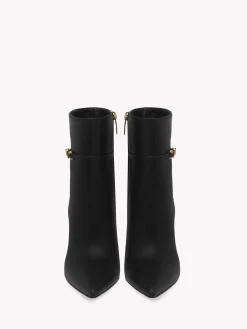 Gianvito Rossi Booties-CARREY BOOTIE 85 BLACK LEATHER