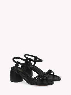 Gianvito Rossi Sandals-CASSIS BLACK LEATHER