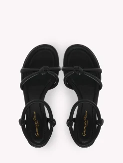 Gianvito Rossi Sandals-CASSIS BLACK LEATHER