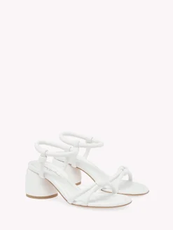 Gianvito Rossi Sandals-CASSIS WHITE LEATHER