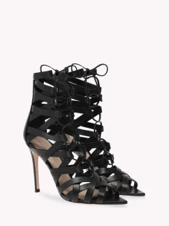 Gianvito Rossi Booties-CATHERINE BOOTIE BLACK LEATHER