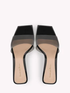 Gianvito Rossi Mules|Plexi-COSMIC BLACK