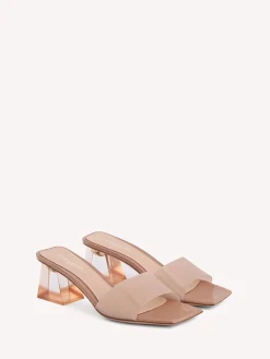 Gianvito Rossi Mules|Plexi-COSMIC PINK