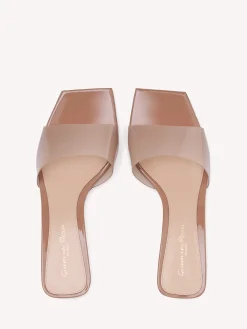 Gianvito Rossi Mules|Plexi-COSMIC PINK