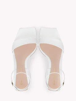 Gianvito Rossi Sandals-COSMIC SANDAL WHITE LEATHER