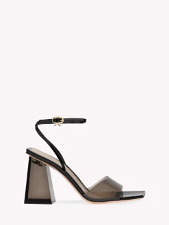 Gianvito Rossi Sandals|Plexi-COSMIC SANDAL 85 BLACK