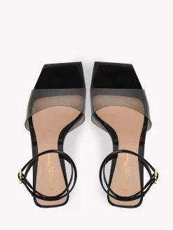 Gianvito Rossi Sandals|Plexi-COSMIC SANDAL 85 BLACK