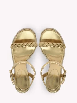 Gianvito Rossi Sandals-CRUZ WEDGE MEKONG GOLD