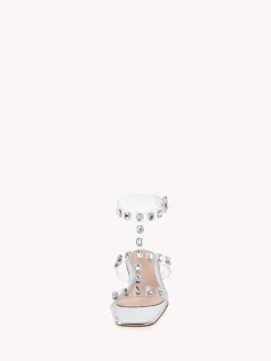Gianvito Rossi Flats|Sandals-CRYSTAL CRASH 05 SILVER