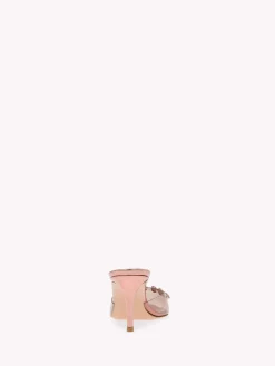 Gianvito Rossi Mules-CRYSTAL DROP PINK