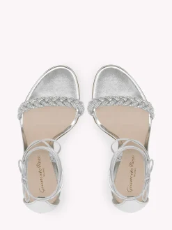 Gianvito Rossi Sandals-CRYSTAL LEOMI SILVER
