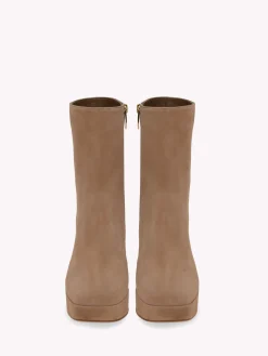 Gianvito Rossi Booties-DAISEN BROWN
