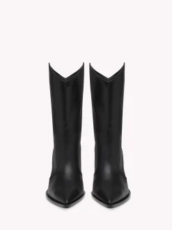 Gianvito Rossi Booties-DENVER BLACK LEATHER