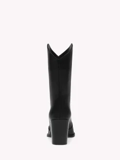 Gianvito Rossi Booties-DENVER BLACK LEATHER