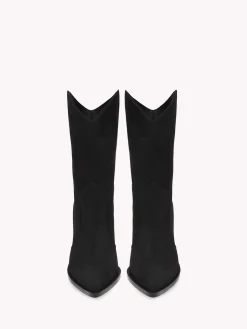 Gianvito Rossi Booties-DENVER BLACK SUEDE