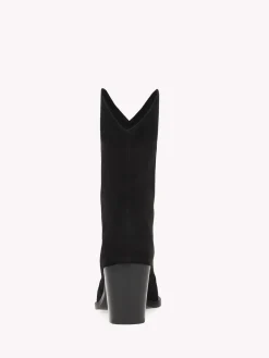 Gianvito Rossi Booties-DENVER BLACK SUEDE