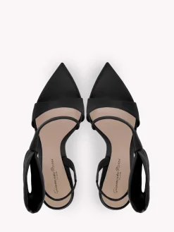 Gianvito Rossi Sandals-DOSITEA BLACK SATIN