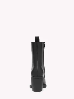 Gianvito Rossi Booties-DYLAN BLACK LEATHER