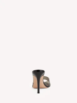 Gianvito Rossi Mules|Plexi-ELLE 85 BLACK