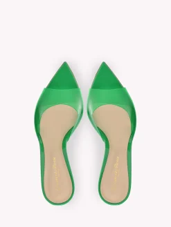 Gianvito Rossi Mules-ELLE 85 GREEN
