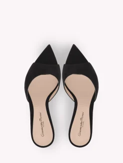 Gianvito Rossi Mules-ELLE 85 BLACK SUEDE