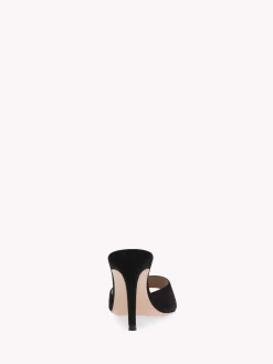 Gianvito Rossi Mules-ELLE 85 BLACK SUEDE