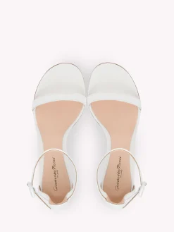 Gianvito Rossi Sandals-GAETA 45 WHITE LEATHER