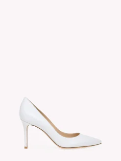 Gianvito Rossi Pumps|TIMELESSLY CLASSIC-GIANVITO 85 WHITE LEATHER