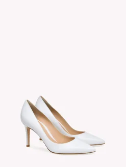 Gianvito Rossi Pumps|TIMELESSLY CLASSIC-GIANVITO 85 WHITE LEATHER