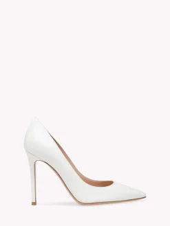 Gianvito Rossi Pumps|Signatures-GIANVITO 105 WHITE LEATHER