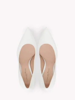 Gianvito Rossi Pumps|Signatures-GIANVITO 105 WHITE LEATHER
