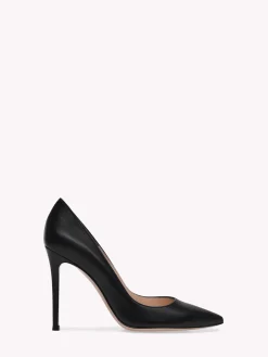 Gianvito Rossi Pumps|Signatures-GIANVITO 105 BLACK LEATHER