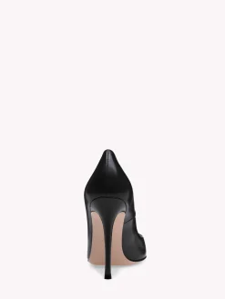Gianvito Rossi Pumps|Signatures-GIANVITO 105 BLACK LEATHER
