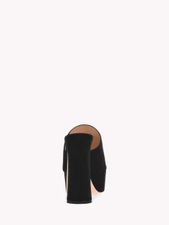 Gianvito Rossi Mules-HOLLY MULE BLACK SUEDE