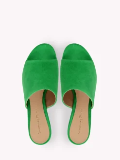 Gianvito Rossi Mules-HOLLY MULE GREEN SUEDE