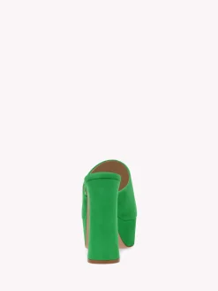 Gianvito Rossi Mules-HOLLY MULE GREEN SUEDE
