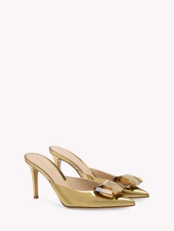 Gianvito Rossi Mules|Jaipur-JAIPUR MULE 85 GOLD