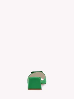 Gianvito Rossi Mules-JAIPUR SLIDE 45 GREEN SATIN