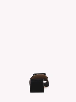 Gianvito Rossi Mules-JAIPUR SLIDE 45 BLACK SATIN