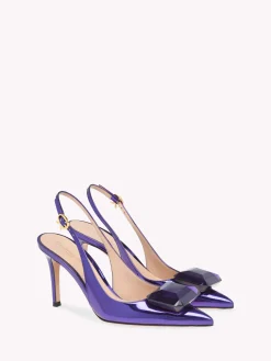 Gianvito Rossi Pumps|Jaipur-JAIPUR SLING PURPLE